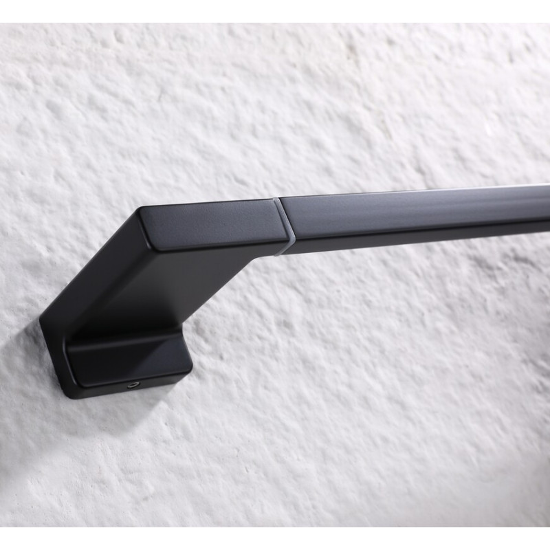 Полотенцедержатель одинарный Koer AS-0109-1-05 648мм цвет черный (KR6186)