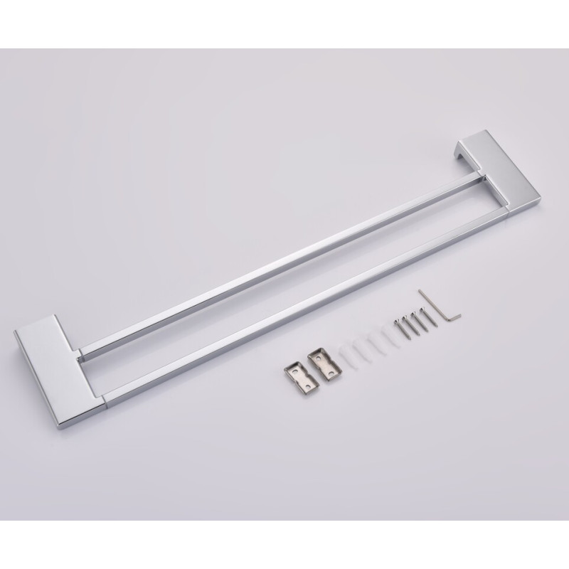Полотенцедержатель двойной Koer AS-0109-2-01 648мм цвет хром глянец (KR6190)