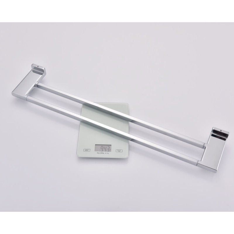 Полотенцедержатель двойной Koer AS-0109-2-01 648мм цвет хром глянец (KR6190)
