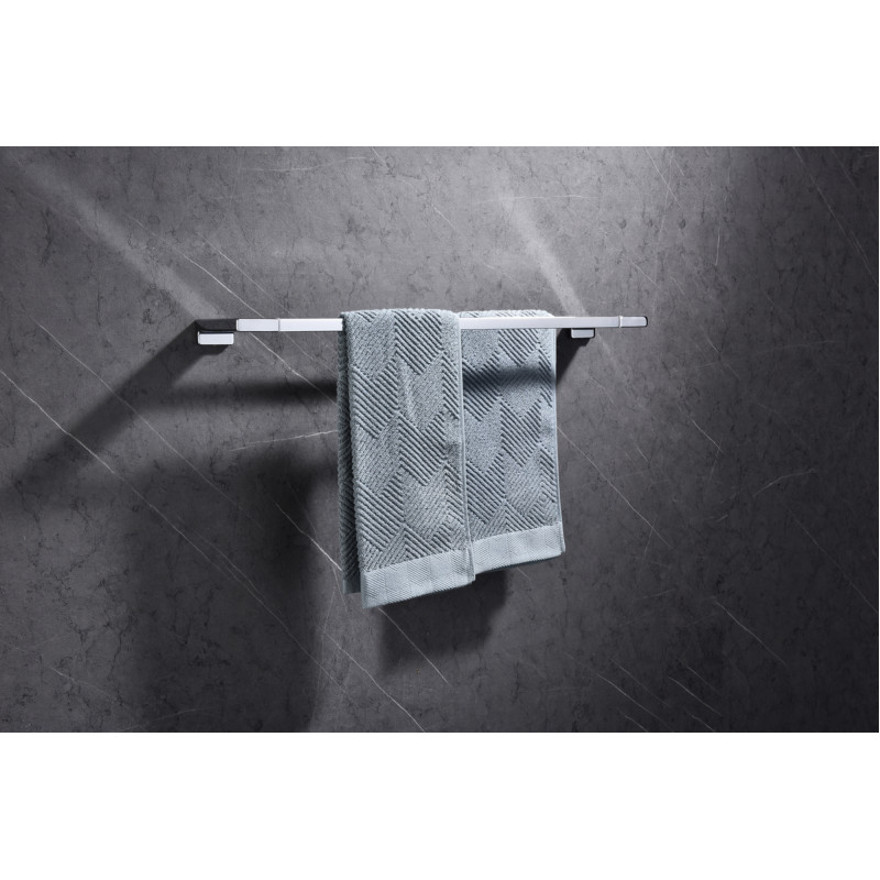 Полотенцедержатель двойной Koer AS-0109-2-01 648мм цвет хром глянец (KR6190)