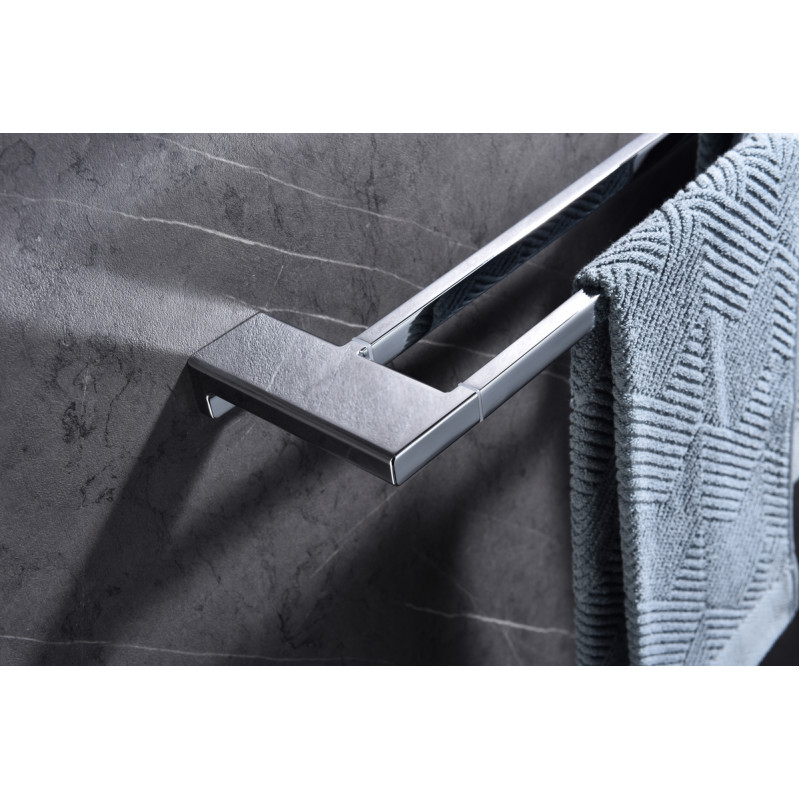 Полотенцедержатель двойной Koer AS-0109-2-01 648мм цвет хром глянец (KR6190)