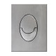 Панель смыва Koer KT-0606-02 157x198x10mm пластиковая, кнопка округленная (SS Color) (KR6238)
