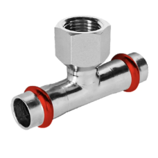 Тройник двухраструбный ВР Koer KQ.T3510F Press-Inox AISI 304 35x1