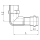 Колено 90° НР Koer KQ.L3510M Press-Inox AISI 304 35x1