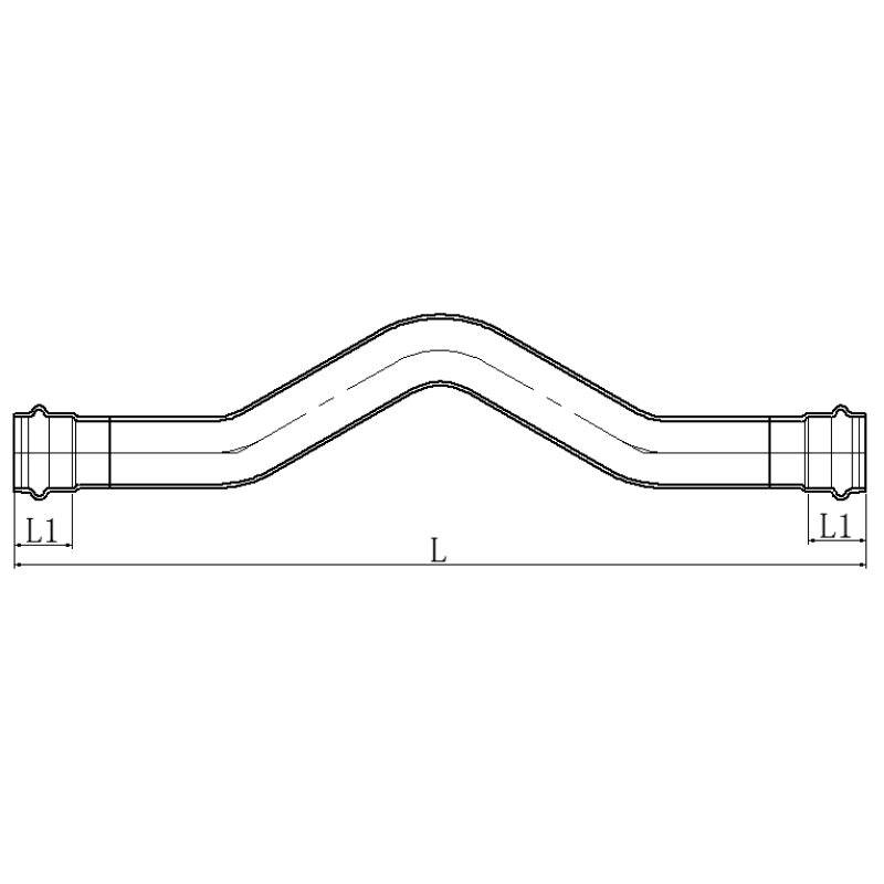 Обвід дворозтрубний Koer KQ.O28-2 Press-Inox AISI 304 28x28 (KR6445)