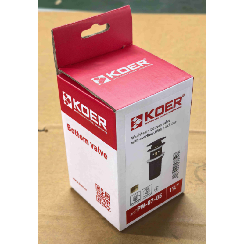 Донний клапан для раковини Koer PW-07-07 1 1/4
