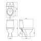 KOLO MODO Компакт напольный, косой выпуск, Украина (L39003000)