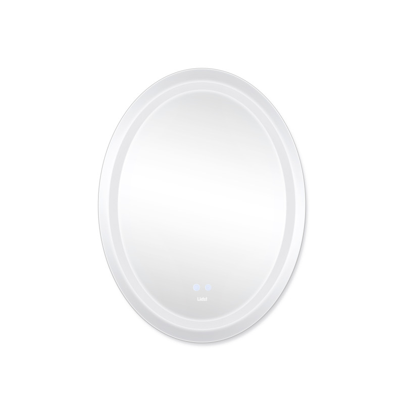 Lidz Дзеркало Vida 800х600 з LED-підсвічуванням Touch, з антизапотіванням, з димером, рег. яскравості LD78LF6080