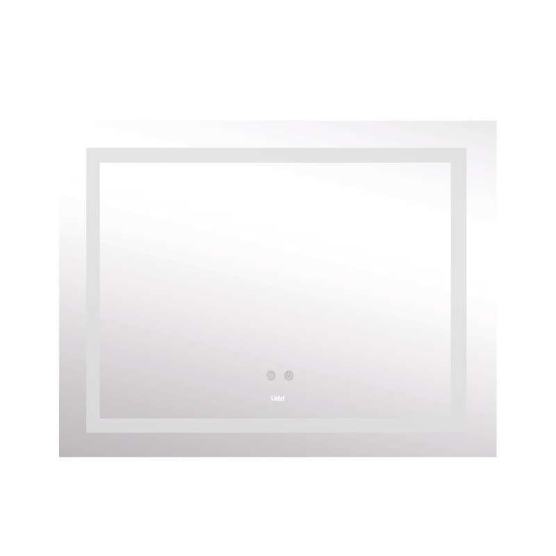 Lidz Дзеркало Kubis 1000х800 з LED-підсвічуванням Touch, з антизапотіванням, з димером, рег. яскравості LD78LF61410080