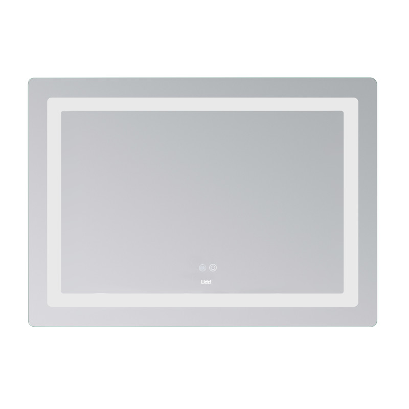 Дзеркало Lidz Kubis (KU2) 1000х800 з LED-підсвічуванням Touch, з антизапотіванням, з димером, рег. яскравості LD78LF6141008048450 SD00054574
