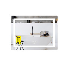 Дзеркало Lidz Kubis (KU2) 700х500 з LED-підсвічуванням Touch, з антизапотіванням, з димером, рег. яскравості LD78LF90448486 SD00054610