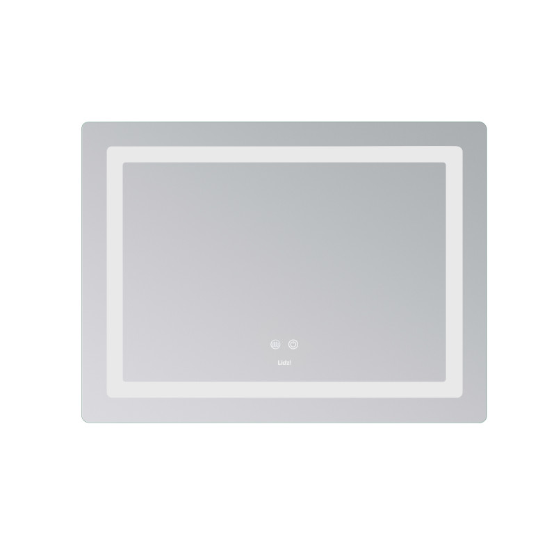 Дзеркало Lidz Kubis (KU2) 800х600 з LED-підсвічуванням Touch, з антизапотіванням, з димером, рег. яскравості LD78LF904806048446 SD00054570