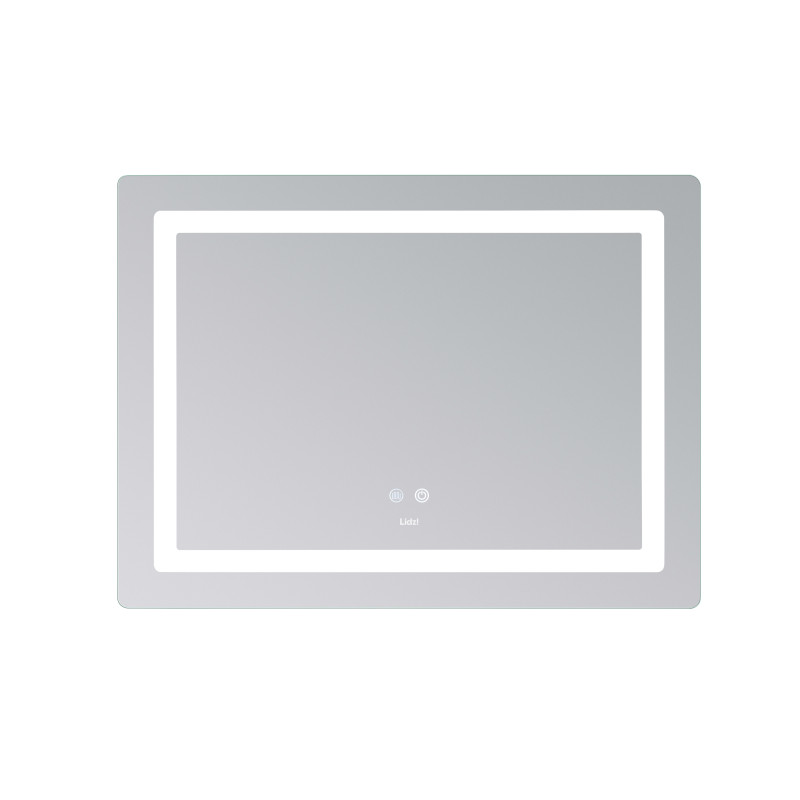 Дзеркало Lidz Kubis (KU2) 800х600 з LED-підсвічуванням Touch, з антизапотіванням, з димером, рег. яскравості LD78LF904806048446 SD00054570