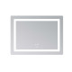 Дзеркало Lidz Kubis (KU2) 800х600 з LED-підсвічуванням Touch, з антизапотіванням, з димером, рег. яскравості LD78LF904806048446 SD00054570