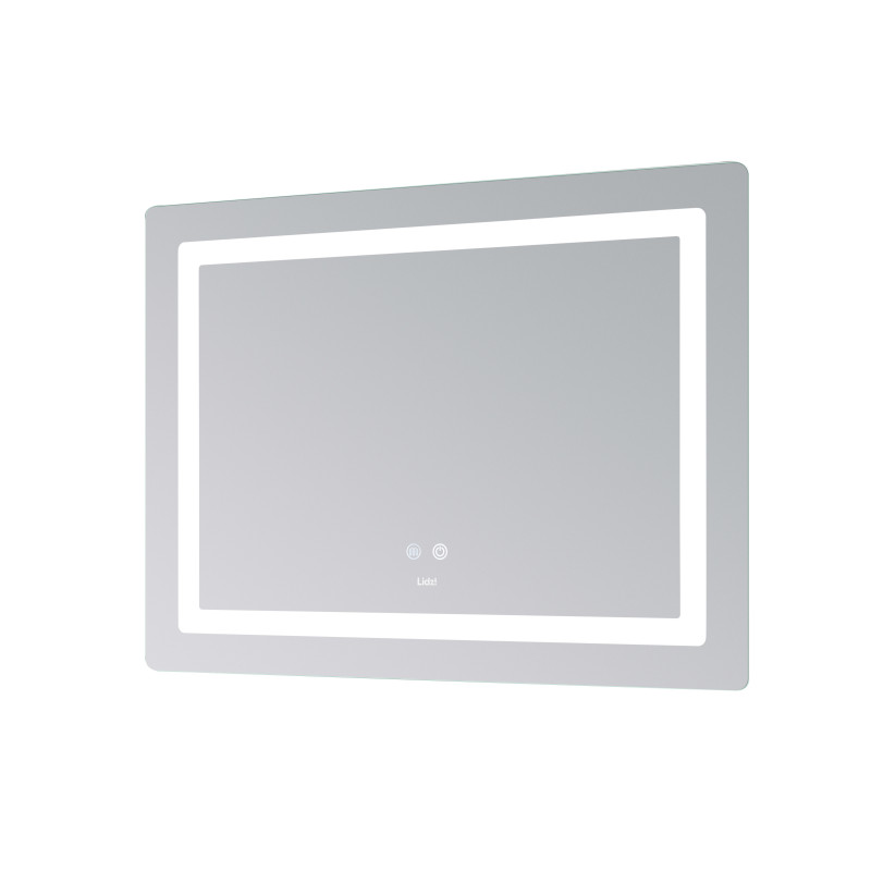 Дзеркало Lidz Kubis (KU2) 800х600 з LED-підсвічуванням Touch, з антизапотіванням, з димером, рег. яскравості LD78LF904806048446 SD00054570