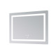Дзеркало Lidz Kubis (KU2) 800х600 з LED-підсвічуванням Touch, з антизапотіванням, з димером, рег. яскравості LD78LF904806048446 SD00054570