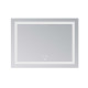Дзеркало Lidz Kubis (KU1) 900х700 з LED-підсвічуванням Touch, з антизапотіванням, з димером, рег. яскравості LD78LF904907048451 SD00054575