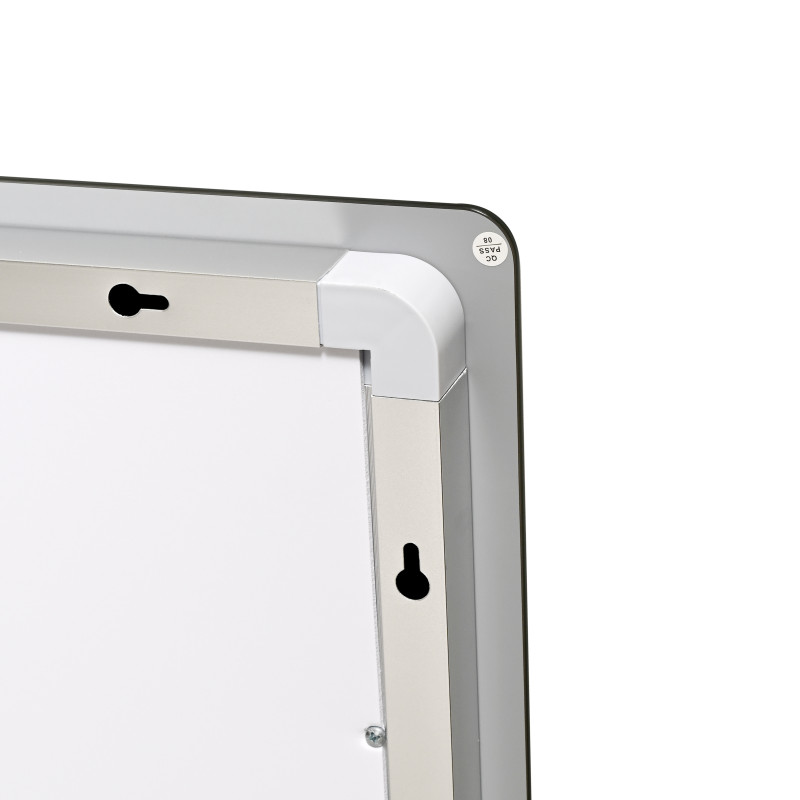 Дзеркало Lidz Kubis (KU2) 900х700 з LED-підсвічуванням Touch, з антизапотіванням, з димером, рег. яскравості LD78LF904907048452 SD00054576