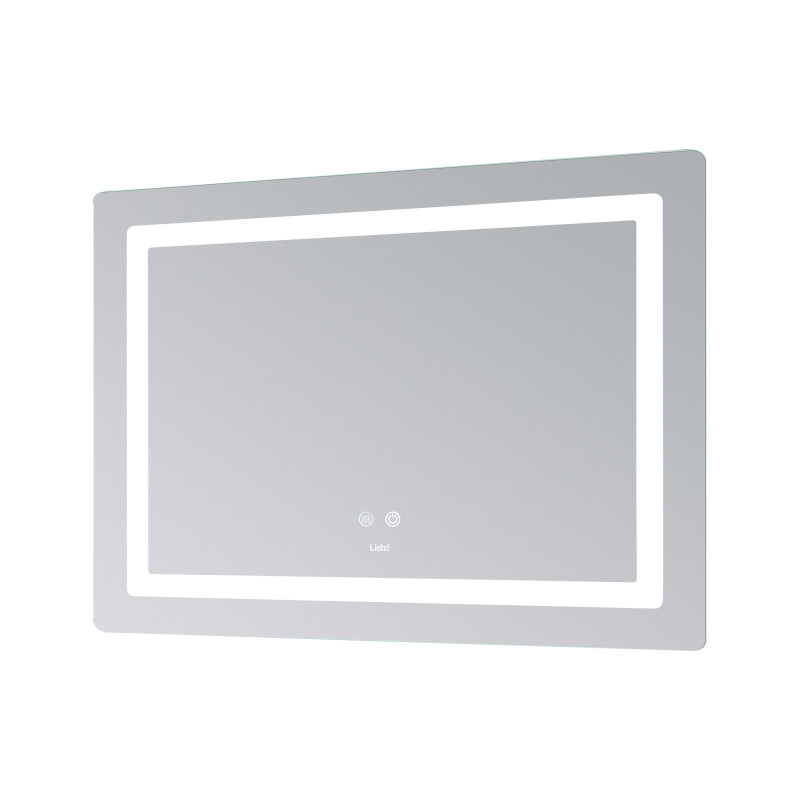 Дзеркало Lidz Kubis (KU2) 900х700 з LED-підсвічуванням Touch, з антизапотіванням, з димером, рег. яскравості LD78LF904907048452 SD00054576