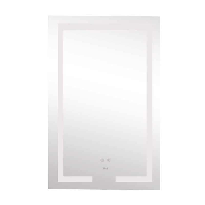 Lidz Дзеркало Kubis 800х500 з LED-підсвічуванням Touch, з антизапотіванням, з димером, рег. яскравості LD78LF9365080