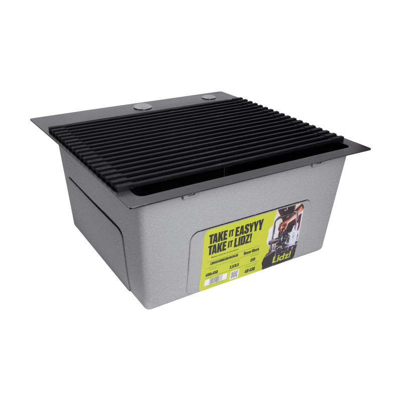 Сушарка на кухонну мийку Lidz Acsis LA06 Black, квадратна основа, для посуду 430х300 мм LDACSLA06BLM49764 SD00055888