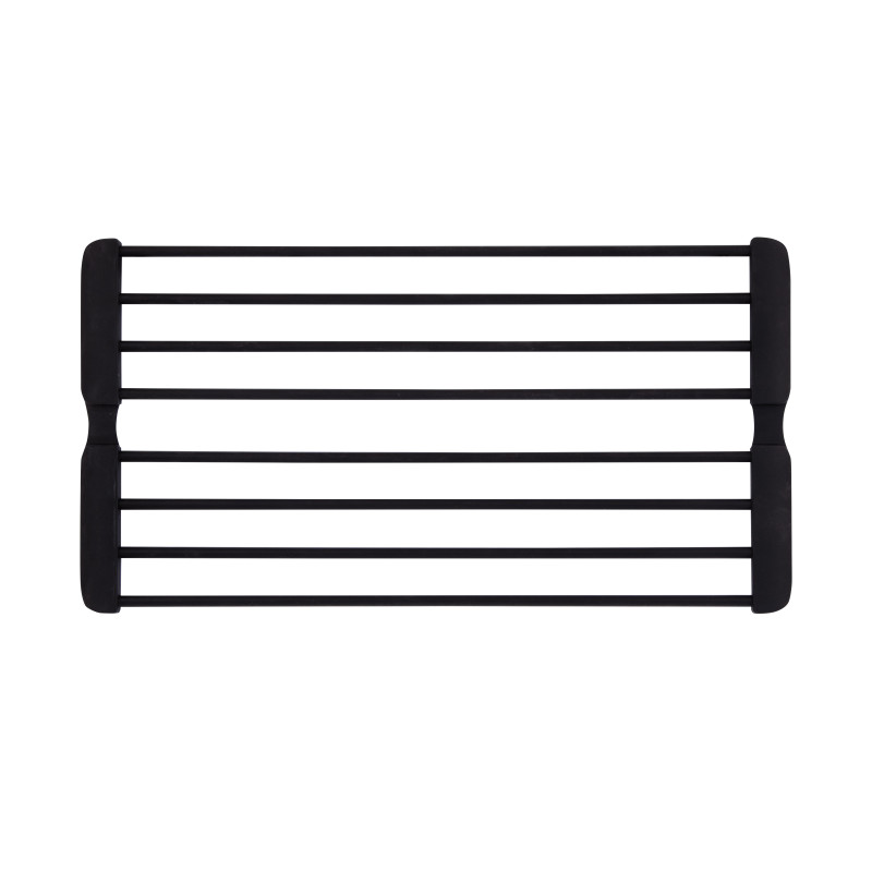 Сушарка на кухонну мийку з присоскою Lidz Acsis LA09 Black, кругла основа, для посуду 440х224 мм LDACSLA09BLM49777 SD00055901