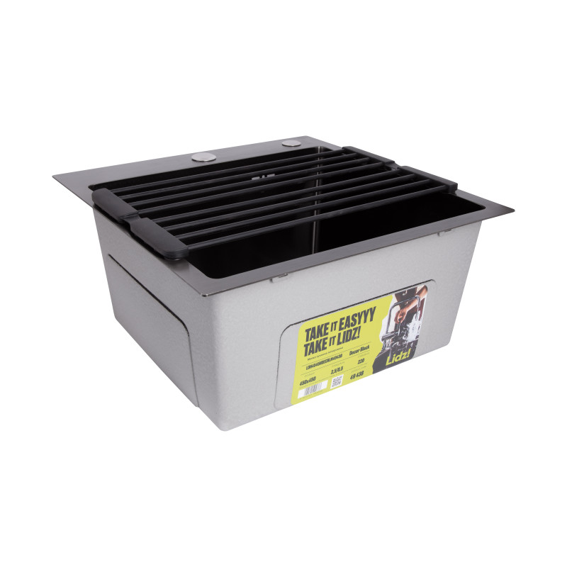 Сушарка на кухонну мийку з присоскою Lidz Acsis LA09 Black, кругла основа, для посуду 440х224 мм LDACSLA09BLM49777 SD00055901