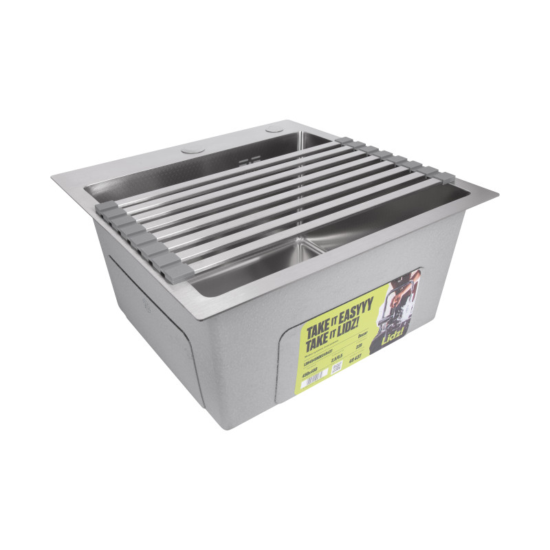 Сушарка на кухонну мийку Lidz Acsis LA11 Gray, плоска основа, для посуду 430х218 мм LDACSLA11GRA49765 SD00055889