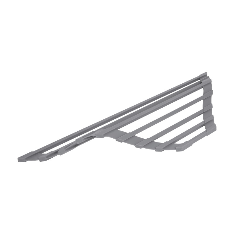 Сушарка на кухонну мийку кутова Lidz Acsis LA17 Gray, квадратна основа, для посуду 430х175 мм LDACSLA17GRA49770 SD00055894