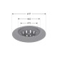 Сітка для сифону Lidz Acsis LA26 Gray, силіконова, 117х117х37 мм LDACS33GRA49774 SD00055898