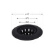 Сітка для сифона Lidz Acsis LA27 Black, силіконова, 117х117х37 мм LDACS33BLM49775 SD00055899