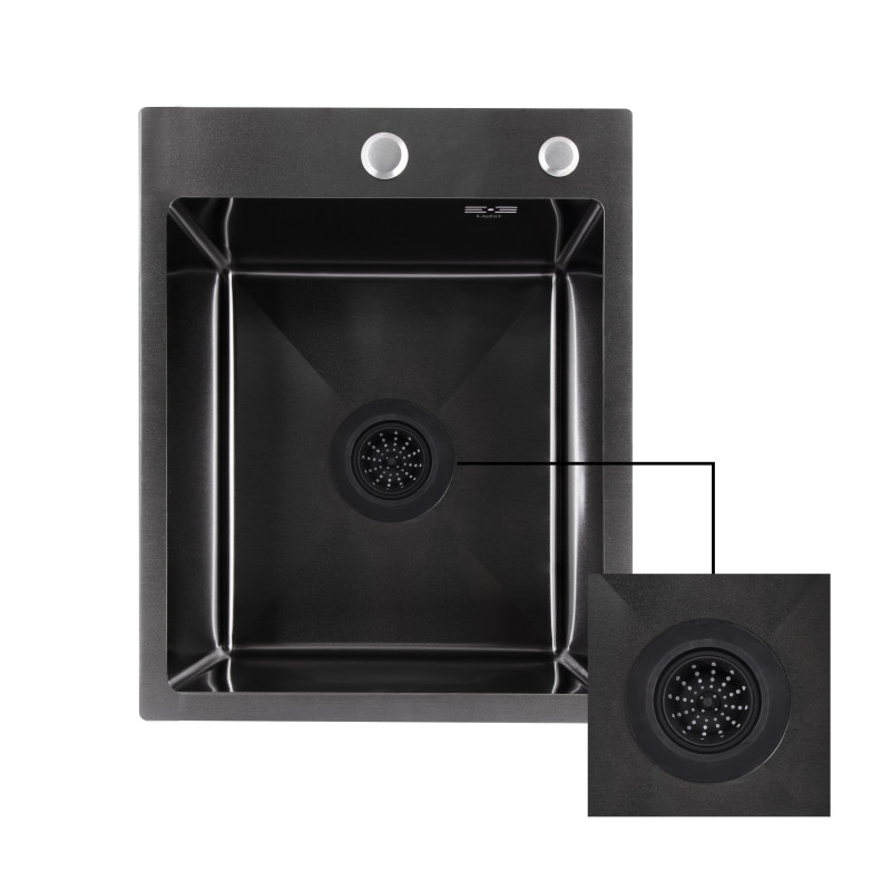 Сітка для сифона Lidz Acsis LA27 Black, силіконова, 117х117х37 мм LDACS33BLM49775 SD00055899