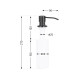 Дозатор для миючого засобу Lidz Acsis LA30 Brushed Black PVD, круглий LDACSLA30BLM49827 SD00055951