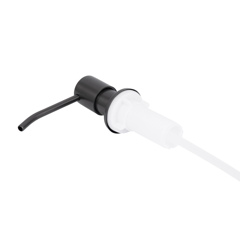 Дозатор для миючого засобу Lidz Acsis LA30 Brushed Black PVD, круглий LDACSLA30BLM49827 SD00055951