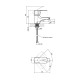 Lidz Змішувач для раковини Anny 001F (k40) LDANN001FCRM35119 Chrome