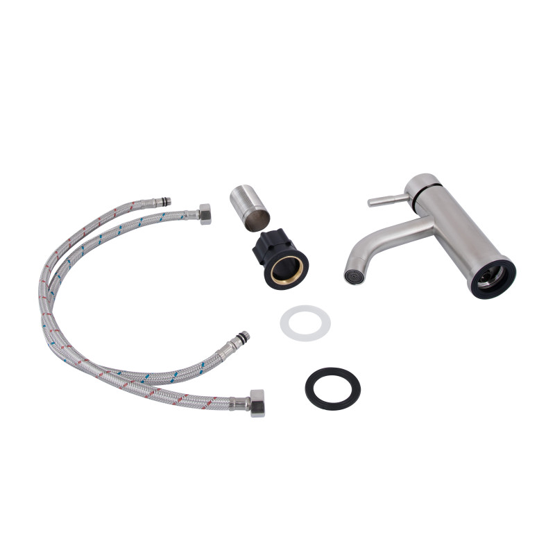 Lidz Змішувач для раковини Aria 0011F (k35) LDARI0011FNKS46091 Nickel