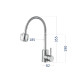 Lidz Змішувач для кухні Aria 015F41 з гнучким виливом (k35) LDARI015F41NKS45306 Nickel