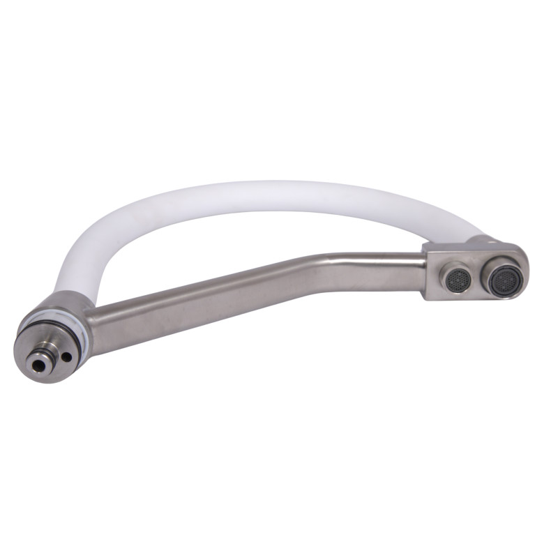 Вилив у зборі Lidz (330х265х35) для змішувача для кухні Aria 020F3 Nickel/White LDARI3302653549380 SD00055504