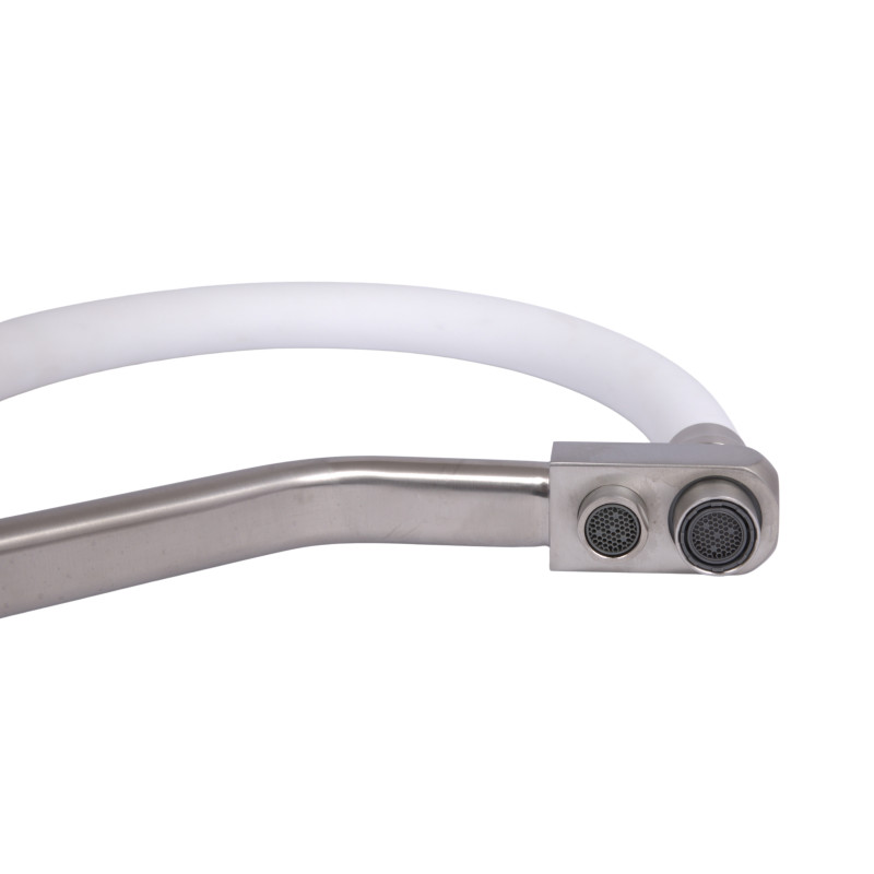 Вилив у зборі Lidz (330х265х35) для змішувача для кухні Aria 020F3 Nickel/White LDARI3302653549380 SD00055504