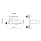 Lidz Змішувач для ванни Arrow 0061 (з душовим гарнітуром) (k35) LDARR0061CRM44956 Chrome