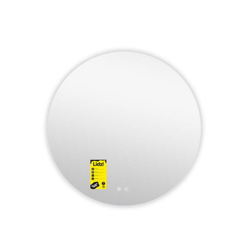 Дзеркало Lidz Astra R600 з LED-підсвічуванням Touch, з антизапотіванням, з димером, рег. яскравості LDASR60049289 SD00055413