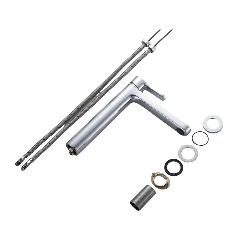 Змішувач латунний для раковини Lidz Astra 001FH високий (k35) LDAST001FHCRM48090 Chrome SD00054214