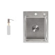 Lidz Мийка для кухні інтегрована Handmade H4050 (LDH4050BRU39258) Brushed Steel 3,0/0,8 мм