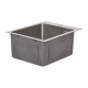 Lidz Мийка для кухні інтегрована Handmade H4050 (LDH4050BRU39258) Brushed Steel 3,0/0,8 мм
