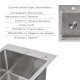 Акційний набір Lidz: мийка H4050 інтегрована Brushed Steel 3,0/1,0 мм + Змішувач Aria для кухні з гнучким виливом (k35) Grey SD00057353