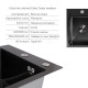 Акційний набір Lidz: мийка H4050 Black PVD 3,0/1,0 мм + Змішувач Aria для кухні з гнучким виливом (k35) Black SD00057354
