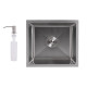 Мийка для кухні інтегрована під стільницю Lidz Handmade H4843 Brushed Steel 3,0/1,0 мм LDH4843BRU49441 SD00055565