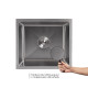 Мийка для кухні інтегрована під стільницю Lidz Handmade H4843 Brushed Steel 3,0/1,0 мм LDH4843BRU49441 SD00055565