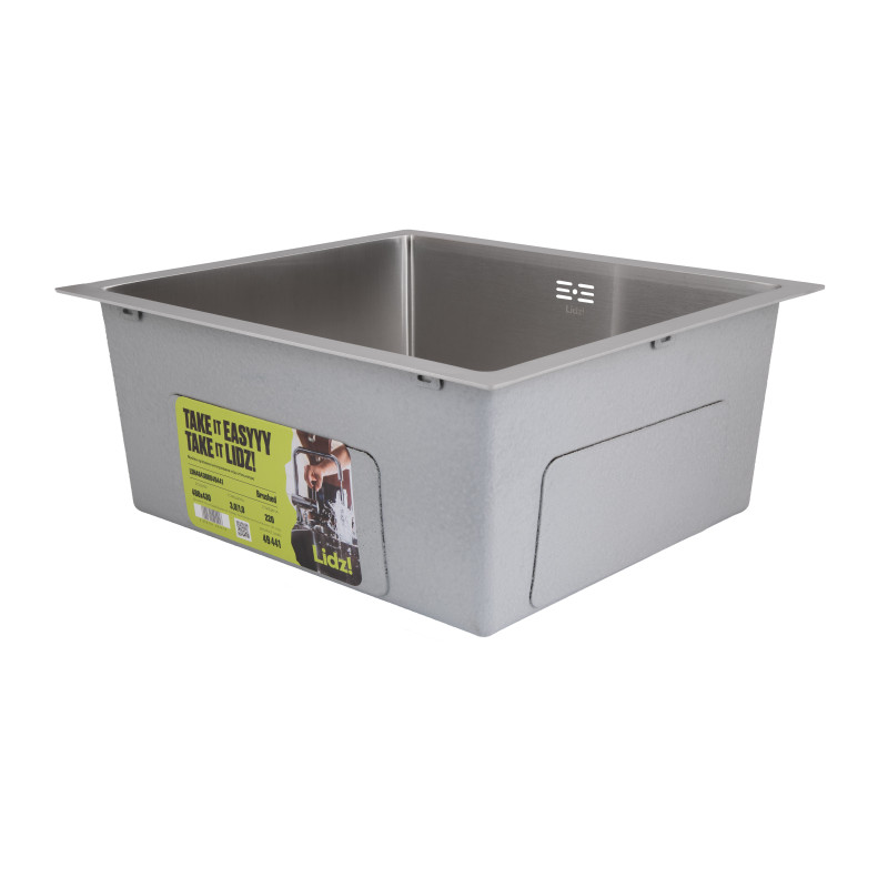 Мийка для кухні інтегрована під стільницю Lidz Handmade H4843 Brushed Steel 3,0/1,0 мм LDH4843BRU49441 SD00055565