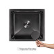 Мийка для кухні інтегрована під стільницю Lidz Handmade H4843B Brushed Black PVD 3,0/1,0 мм LDH4843BRUBLM49440 SD00055564